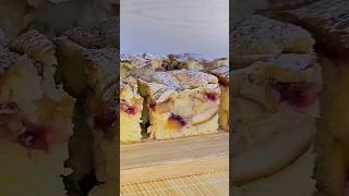 Einfacher und saftiger Obstkuchen mit Quark und frischem Obst Deutsches Rezept Herbstkuchen [upl. by Azilef355]