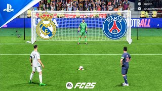 FC 25  Real Madrid vs PSG  UCL FINAL  Ronaldo vs Messi  Penalty Shootout  PS5 [upl. by Akiret]