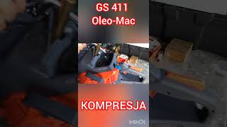 OleoMac GS411 Piła pilarka spalinowa odlotowa kompresja pomiar kompresji sprężania [upl. by Sukhum]