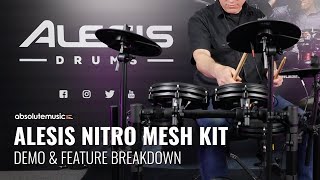 Alesis Nitro Mesh Kit  Feature Breakdown amp Kit Demo [upl. by Rosetta]