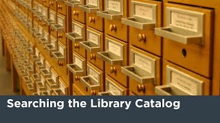 Searching the Library Catalog Tutorial [upl. by Ullman]