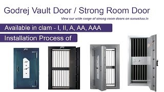 How to Install Godrej Strong Room Door I Vault Door Installation Process in Hindi [upl. by Anawed84]