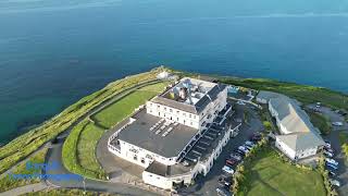 Atlantic Hotel Newquay Drone View [upl. by Ahsiadal]