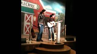 Lisa and Lori Brigantino sing at The Ryman Auditorium home of the original Grand Ol Opry [upl. by Aissej]