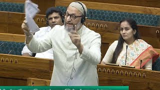 Asaduddin Owaisis Roaring Speech in Lok Sabha 2024  AIMIM  Hyderbad MP  Telangana  Parliament L [upl. by Saduj693]