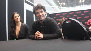 Jeanine Mason amp Nathan Parsons Interview for Roswell New Mexicoquot at NYCC [upl. by Aydan]