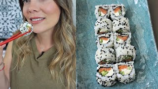 🍣Sushi Nasıl Yapılır Philadelphia Roll Tarifi Suşi Tarifi  Canan Kurban [upl. by Neehsar]