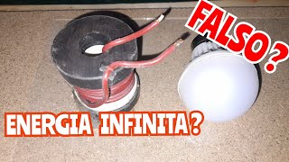 energia infinita podemos encender una lámpara con imanes fake infinity energy [upl. by Idnerb256]