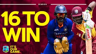 🍿 TENSE Finish  🏏 16 To Win off 12 Balls  📺 West Indies v India T20 International [upl. by Otit782]