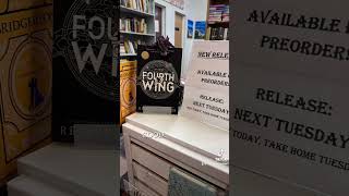 Preorder Fourth Wing by Rebecca Yarros from Inklings Book Shoppe in Lakeland FL And adopt a dragon [upl. by Anstus666]