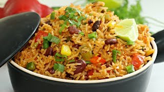 Mexican Rice Recipe  Easy One Pot Meal  How To Make Mexican Rice  Kanaks Kitchen [upl. by Swithbert]