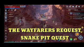 THE WAYFARERS REQUEST MIR4 SNAKE PIT QUEST [upl. by Aicital]