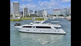 Walkthrough tour of the 100 Hatteras Motor Yacht with Ryan Gessel [upl. by Ebert587]