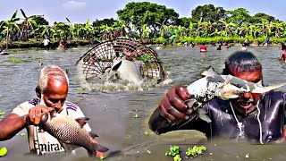 Amazing Fishing Competition Video  Viral Fishing Video  Village Fishing Competition Video [upl. by Iona]