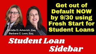 Don’t Wait for Supreme Court  Get out of Default NOW by 93024 using Fresh Start for Student Loans [upl. by Sophi]