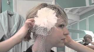 Three Ways to Wear a Bandeau Birdcage Veil [upl. by Heinrike]