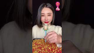 👆 asmr 🎉🌈🍫🍭❤️‍🔥🍬 eatingsounds candy mukbang eatingasmr mukbanging [upl. by Lem]