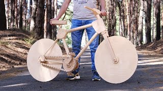 How to Make a Wooden Bike for 200 Hours [upl. by Ellehcear]