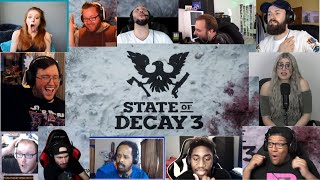 Everybodys Reaction to State of Decay 3  Official Announce Trailer Mash Up [upl. by Anehsak]