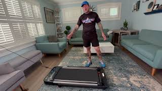 AIRHOT Under Desk Treadmill Review 3in1 Folding Treadmill for Home Office [upl. by Nidnarb265]