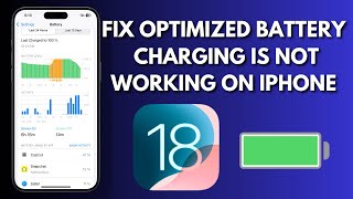 How To Fix Optimized Battery Charging Is Not Working On iPhone In iOS 18 [upl. by Alleuqcaj]