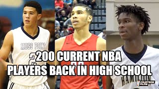 200 CURRENT NBA PLAYERS BACK IN HIGH SCHOOL [upl. by Alil933]