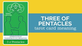 The Three of Pentacles Tarot Card [upl. by Anwahsal]