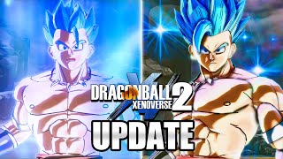 NEW SUPER SAIYAN GOD SUPER SAIYAN EVOLVED BUILD UPDATE  Dragon Ball Xenoverse 2 [upl. by Milburt]