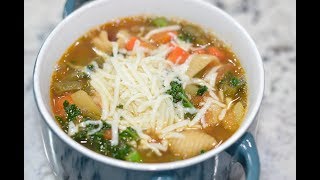 Minestrone Soup in Instantpot  Tamil English CC  vegetable soup  காய் கறி சூப் [upl. by Kinelski996]