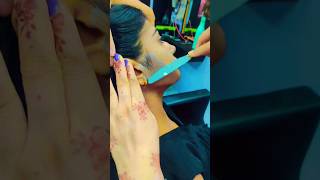 Facial waxing for women 😱 facial wax kaise kre😲face waxwaxingyoutubeshorts viralvideo [upl. by Haelahk]