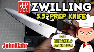 Zwilling 55quot Prep Knife review [upl. by Aifas]