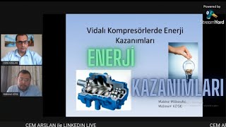 LUPAMAT KOMPRESÖR Mehmet Köse  Vidalı Kompresörlerde Enerji Kazanımları [upl. by Cavill]