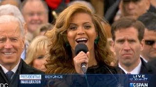 Beyoncés quotStarSpangled Bannerquot 2013 Presidential Inauguration Performance [upl. by Ryder]