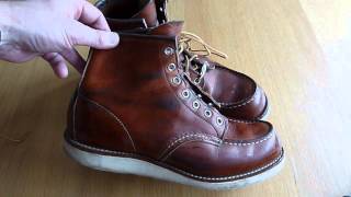 RED WING SHOES 875 Boots  Cleaning  All Natural Boot Oil [upl. by Azarcon]