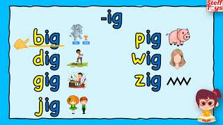 CVC Words short vowel i  Reading Word Families short i sound  Three letter words [upl. by Nyraa]