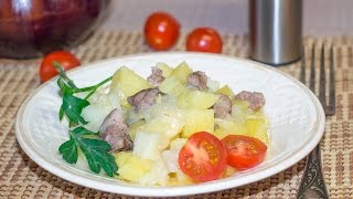 Мясо и картошка в горшочках в микроволновке [upl. by Amehsat]