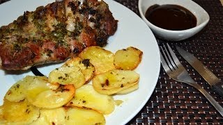 Baked Pork Ribs with Potatoes  Easy OvenBaked Pork Ribs Recipe [upl. by Manchester]