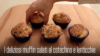 I MUFFIN SALATI AL COTECHINO E LENTICCHIE LA RICETTA SEMPLICE e VELOCE PERFETTA per CAPODANNO [upl. by Ado699]