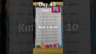 Day 43 Practicing Handwriting Challenge Rate 1 to 10 [upl. by Rustice]