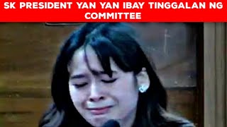 Sk President Yan Yan Ibay Tinanggalan Ng Committee [upl. by Anay]