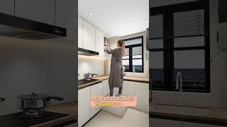 Small kitchen idera kitchen modularkitchen modernkitchen kitchendecor interiordesign decor [upl. by Hamehseer]