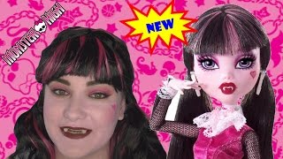 Halloween Makeup Tutorial  Monster Highs Draculaura [upl. by Nitsrek]