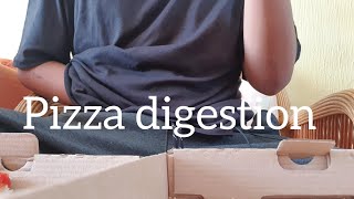 pizza digestion process belly noises [upl. by Hgielah]