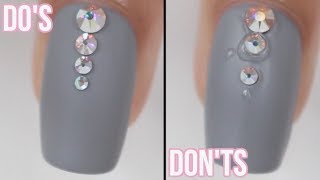 DOs amp DON’Ts GemCrystal Nails No Gel [upl. by Ashby]