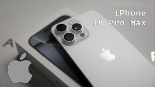 Apple iPhone 16 Pro Max Unboxing White [upl. by Esyle]