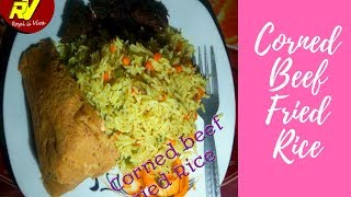 RICECORNED BEEF FRIED RICEAFRICAN FOOD [upl. by Atteniuq]