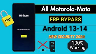 Moto Frp Bypass 2024 Android 1314 New Security Without Pc Moto frp [upl. by Livvi]