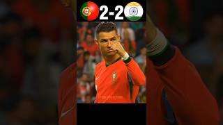 Ronaldo Destroyed Sunil Chhetri  Portugal vs India Final World Cup 2026 Imaginary football shorts [upl. by Elberta]