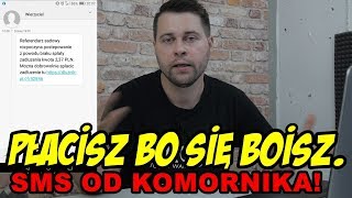 SMS OD KOMORNIKA KURIERA  OSZUSTWO [upl. by Ahsikam]