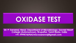 Oxidase test [upl. by Bazil]